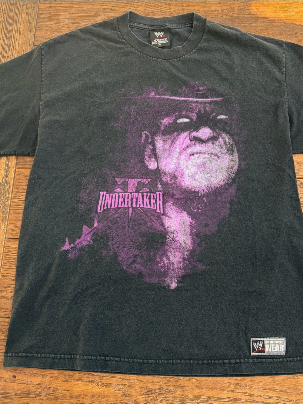 Vintage WWE Black and Purple Undertaker Graphic Tee